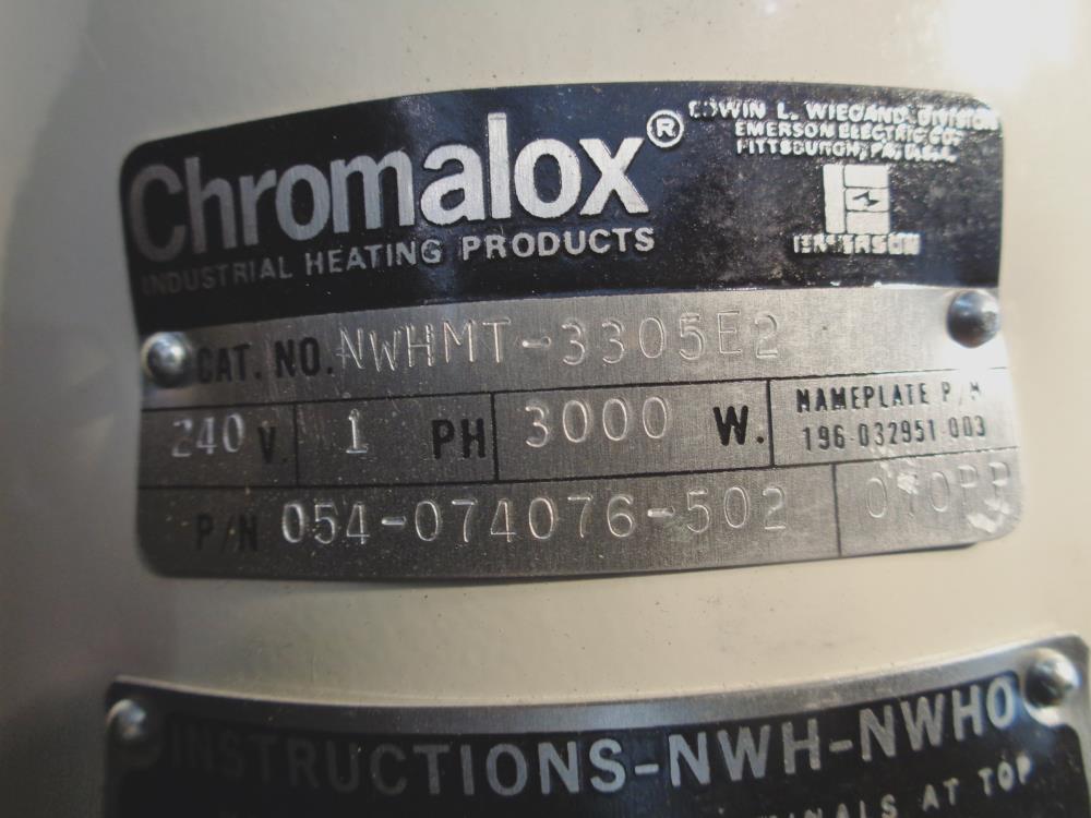 CHROMALOX 240V 3,000W CLEAN WATER APPLICATIONS CIRCULATION HEATER NWHMT-3305E2